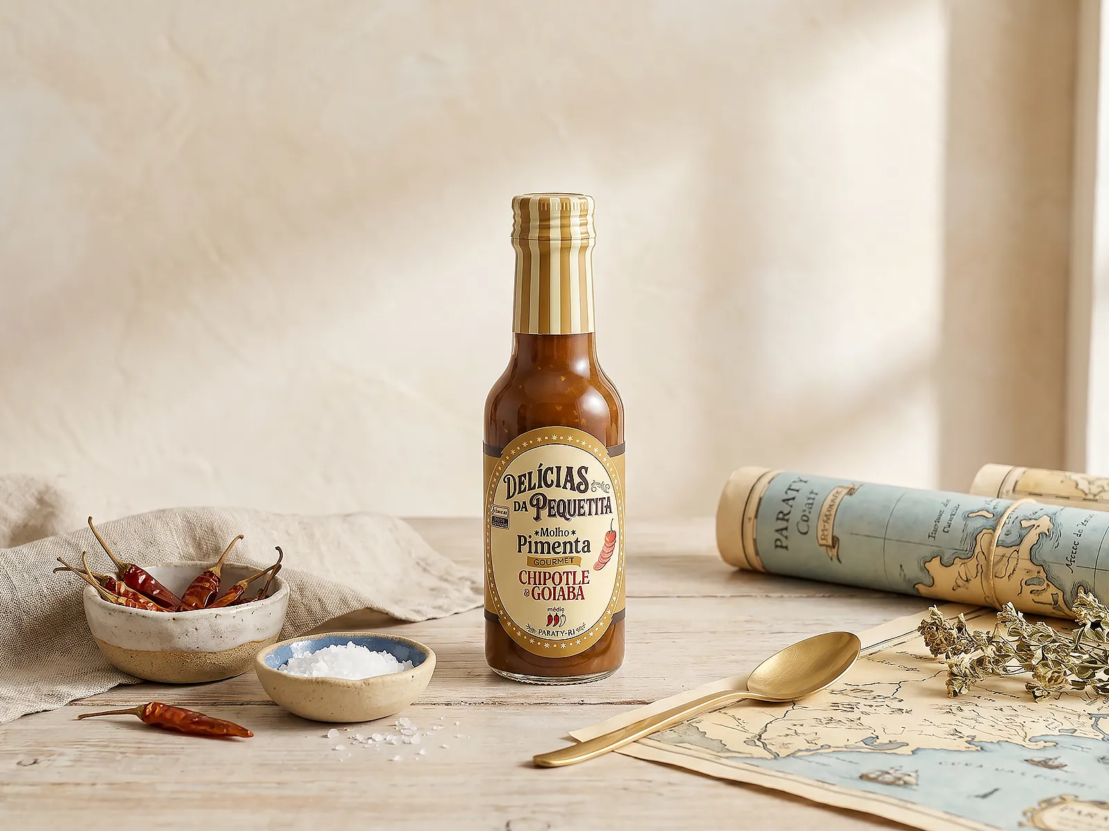 Molho de pimenta Delícias da Pequetita — chipotle e goiaba